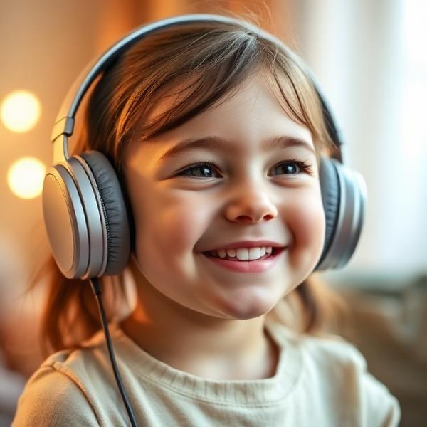 Criança em sessão de musicoterapia